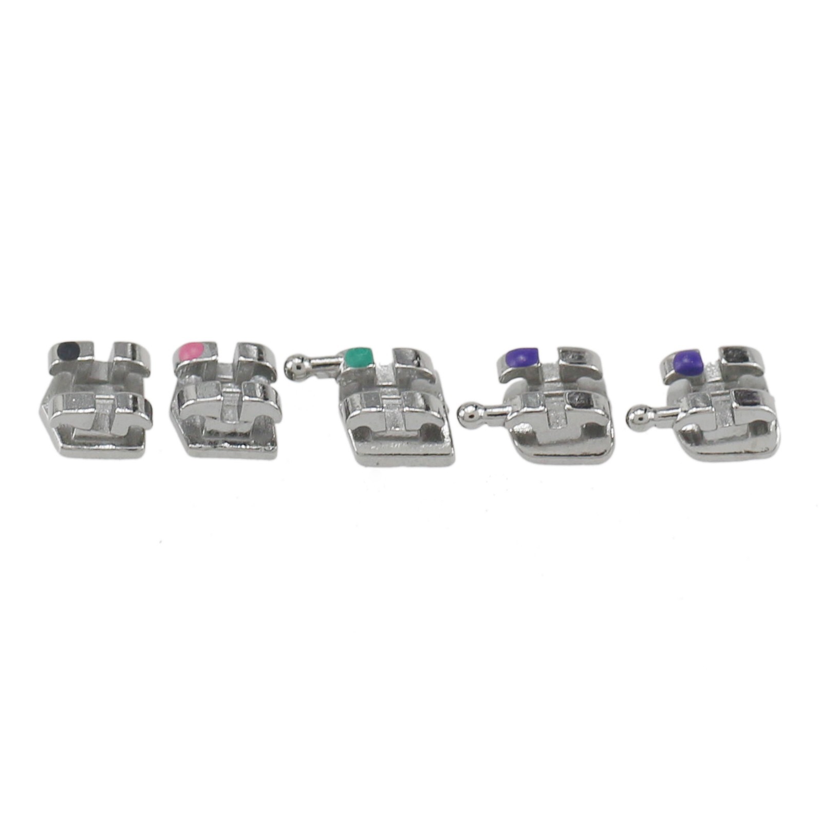 Dental Orthodontic Metal Brackets Braces Mini MIM Roth MBT 018 022 345 Hooks 5-5
