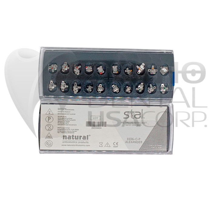 ALEXANDER METALLIC Bracket W/H 3, 4, 5 20 pcs USA Seller Orthodentalusa Corp
