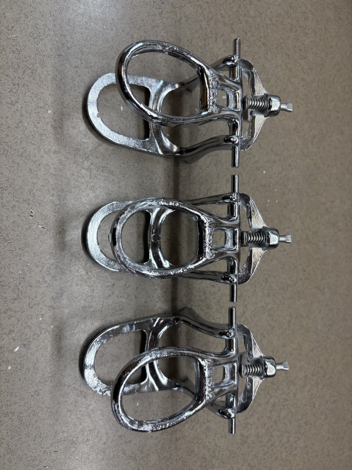 Lot of 3 Apex 2 Dental Articulators Model Mount Occlusion Chrome Adjustable