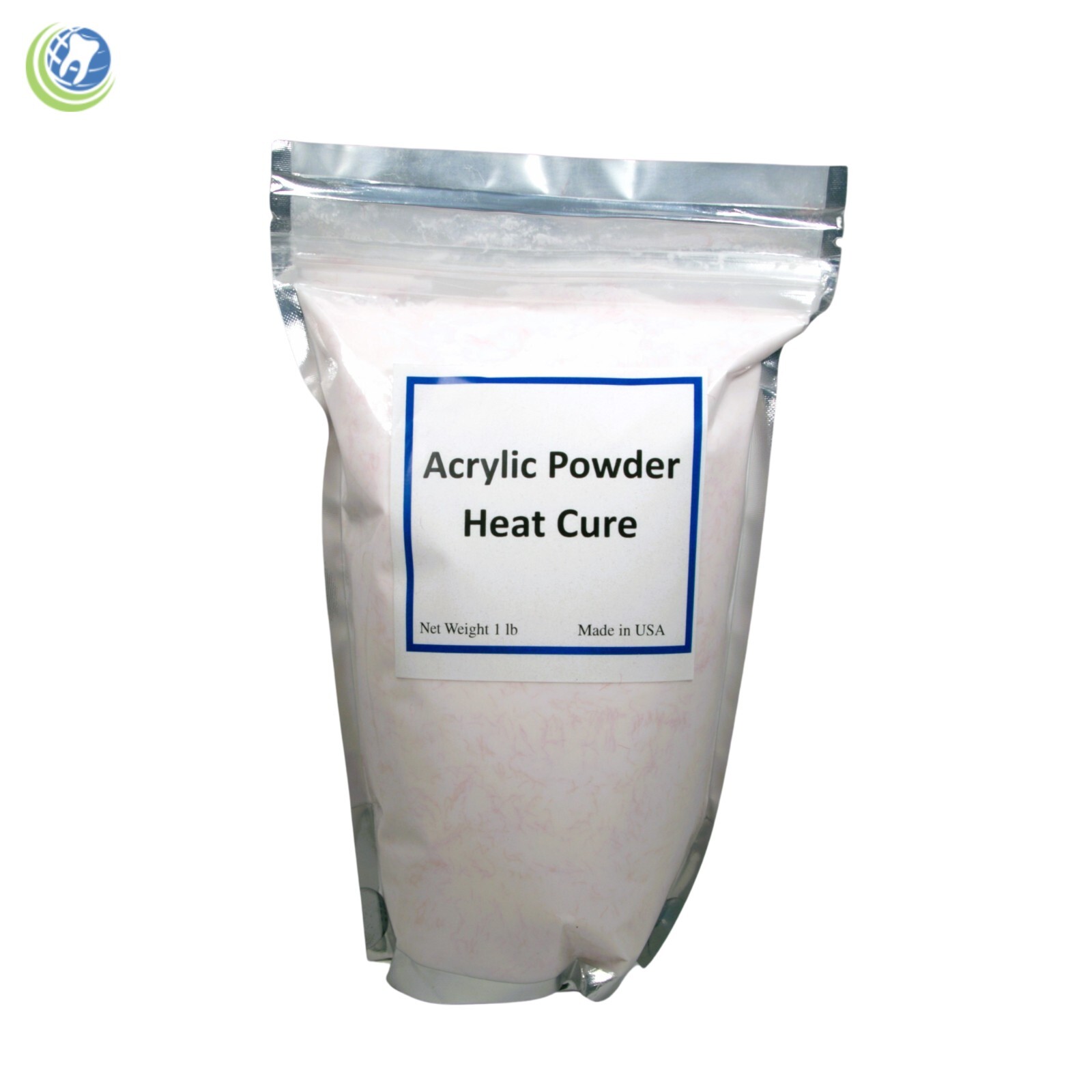 Dental Laboratory Dentist Heat Cure Acrylic Powder 1 Lb – Light Pink Veined