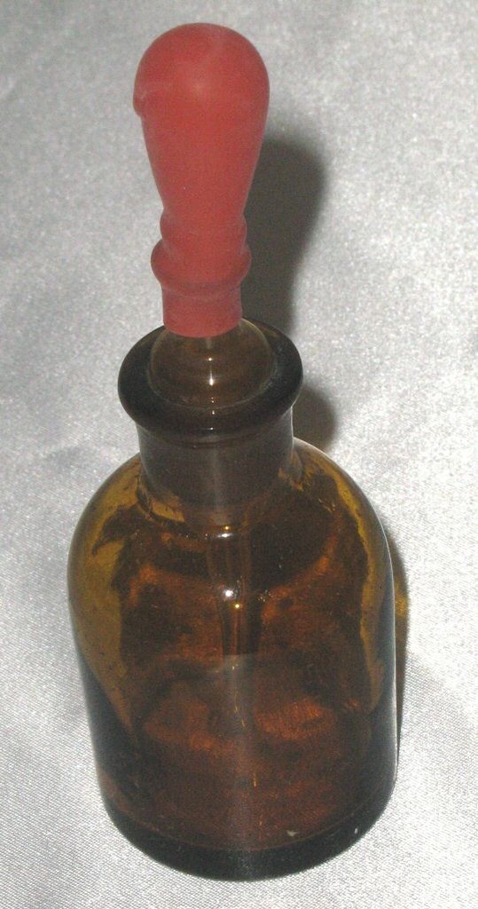 Glass Amber dropper bottle drop reagent lab 60 ml 2 oz chemistry lab glassware