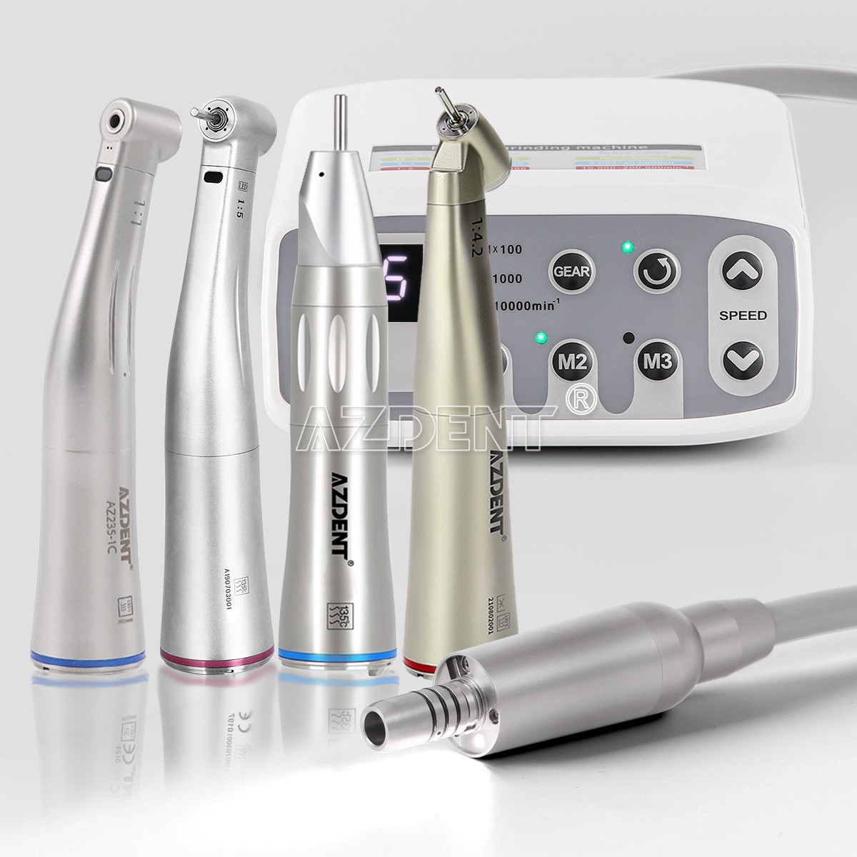 NSK Style Dental Brushless LED Electric Micro Motor 1:1/1:5 Increasing Handpiece