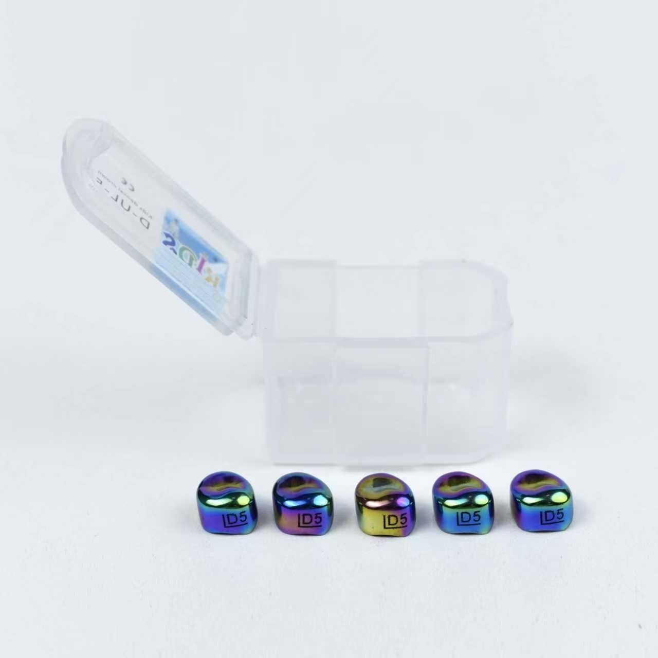 5pc/Box Dental Kids Crown Primary Molar Pediatric Crowns Colorful 48 Sizes