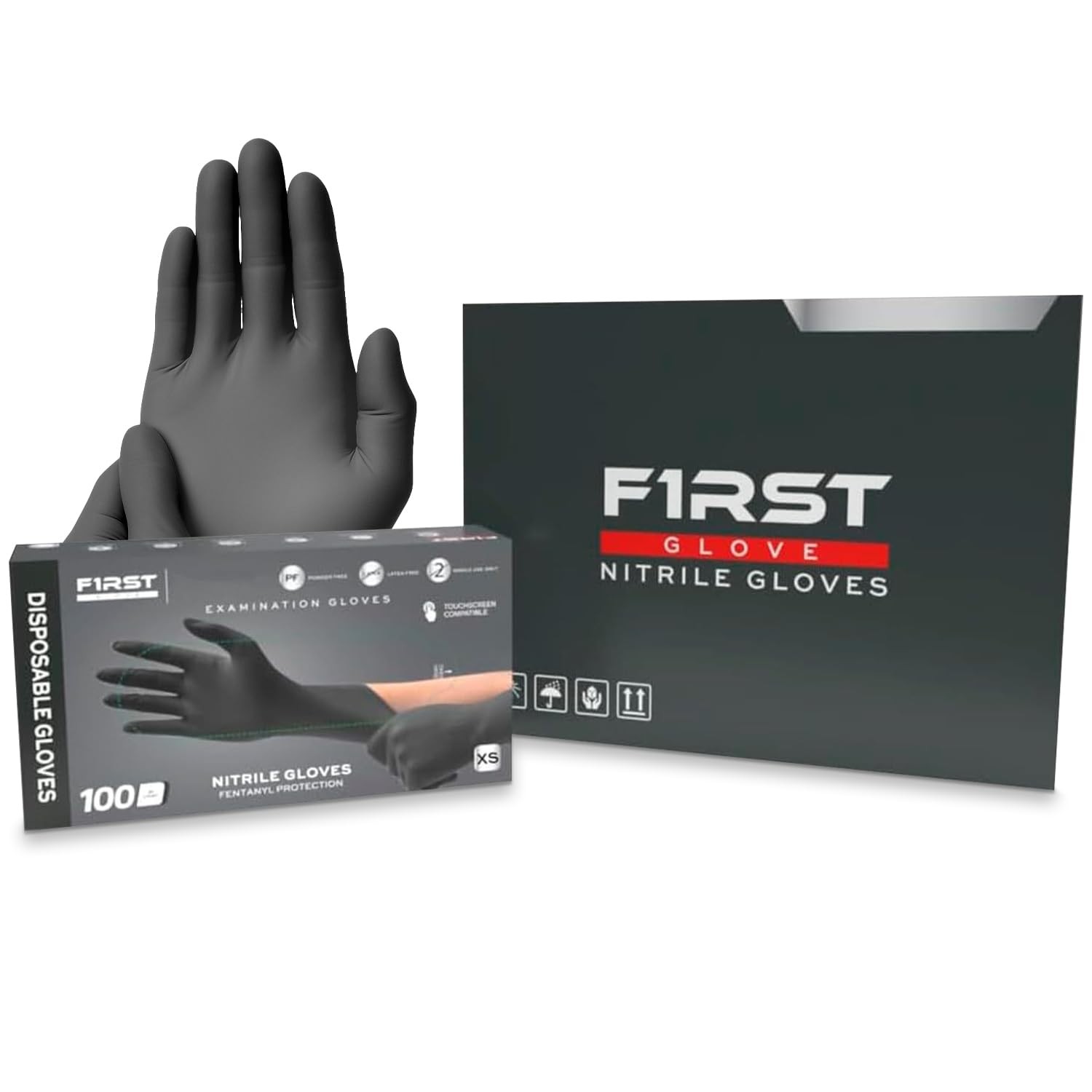 First Glove 3.5 Mil Black Nitrile – – Cleaning For