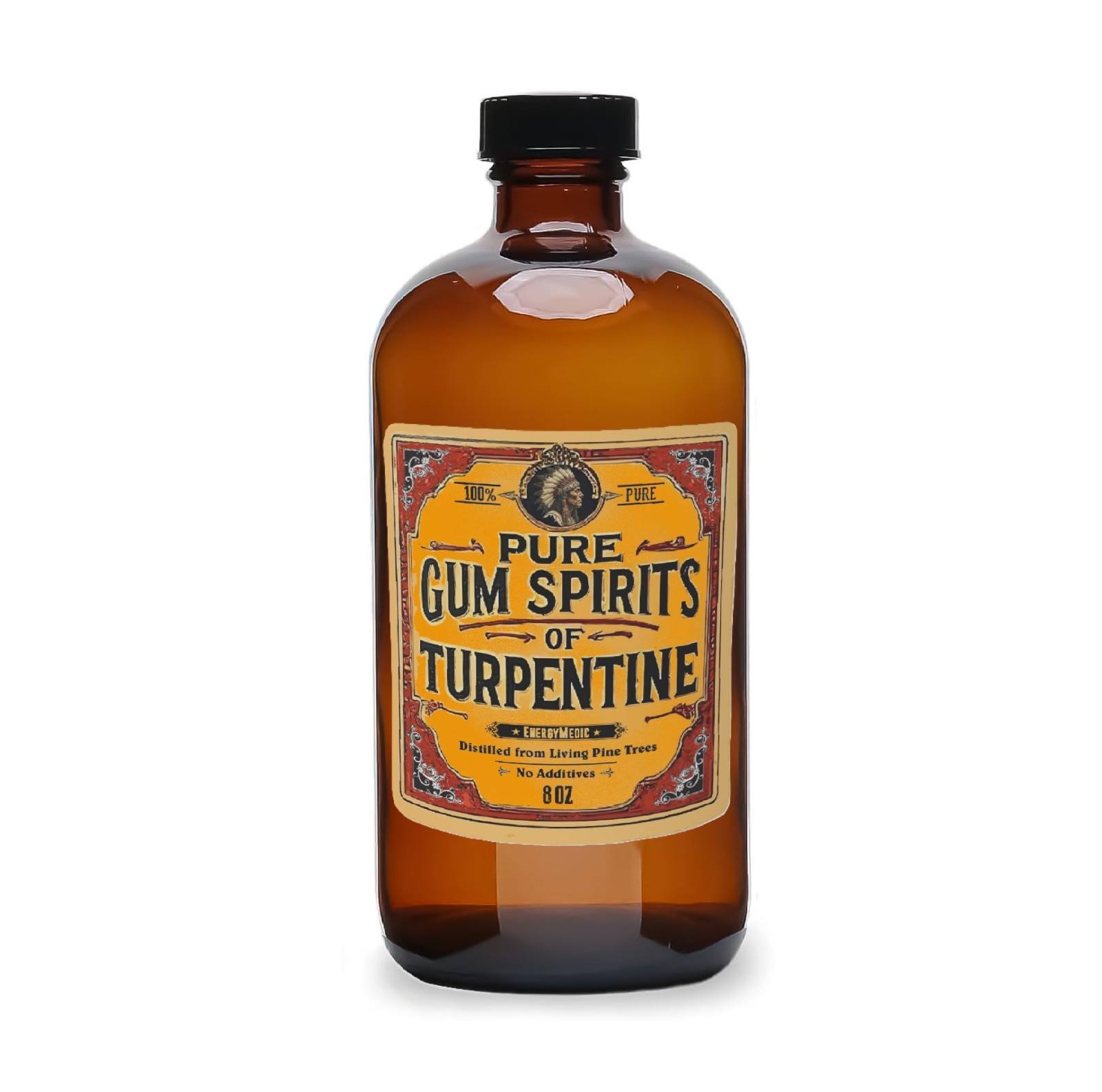 Pure Gum Spirits of Turpentine 8 oz – 100% by EnergyMedic