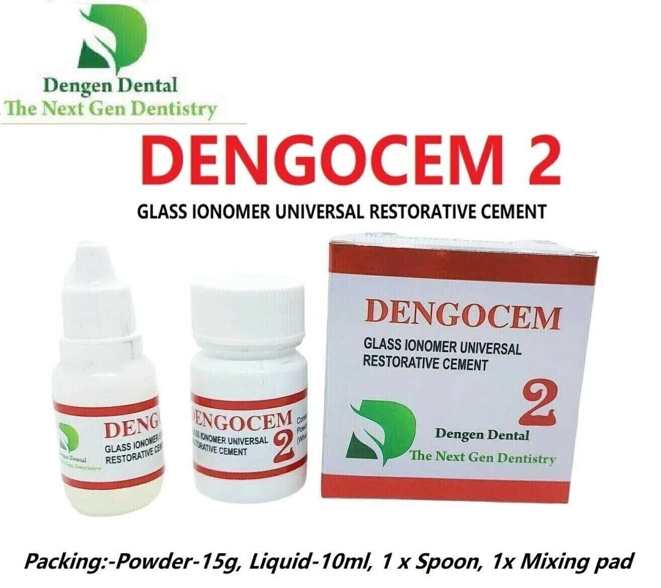 Dengen Dengocem Permanent White Teeth Tooth Filling Kit Repairs Dental