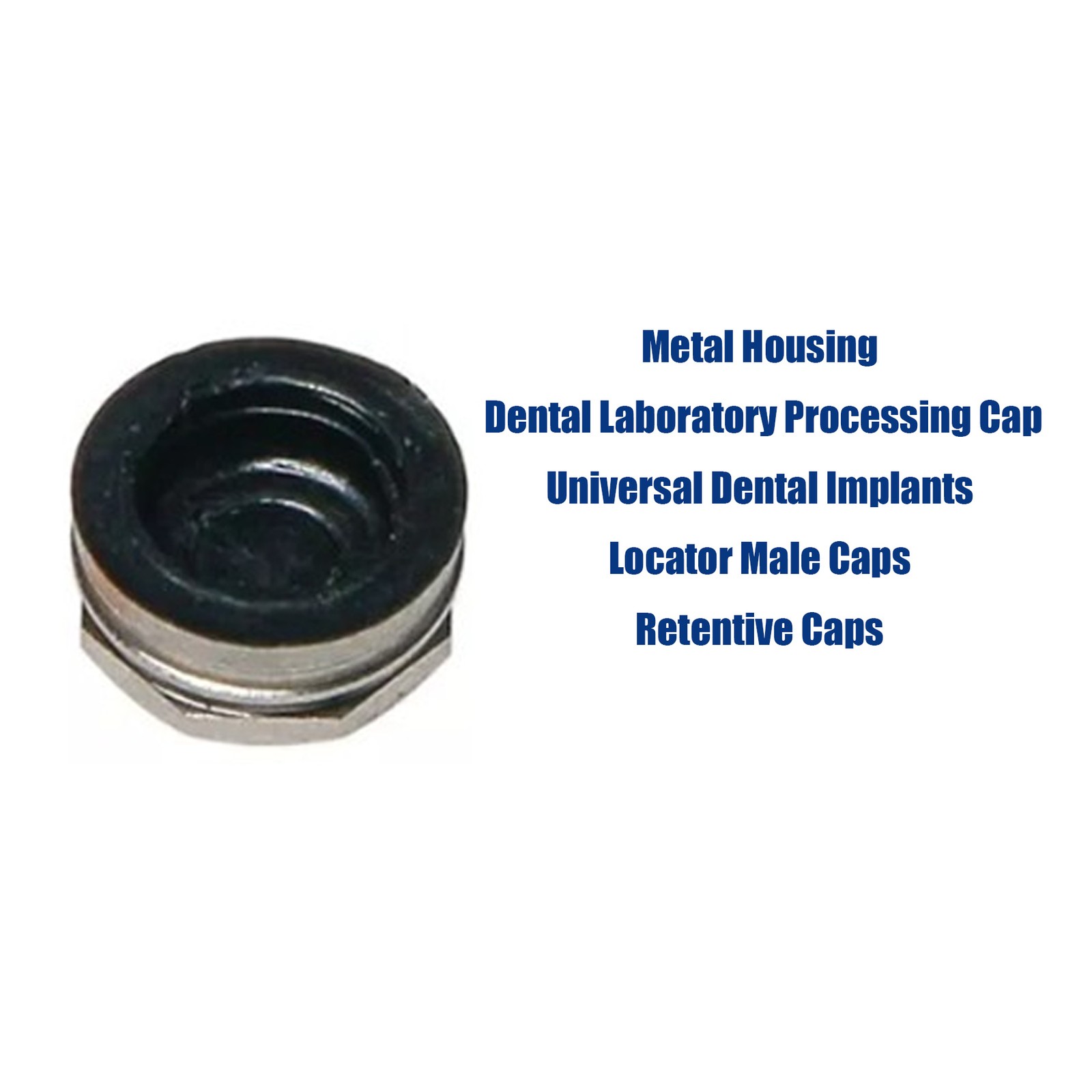US Dental Locator Overdenture Abutment & Caps Fits Nobel/Hiossen/Zimmer/MIS/TSV