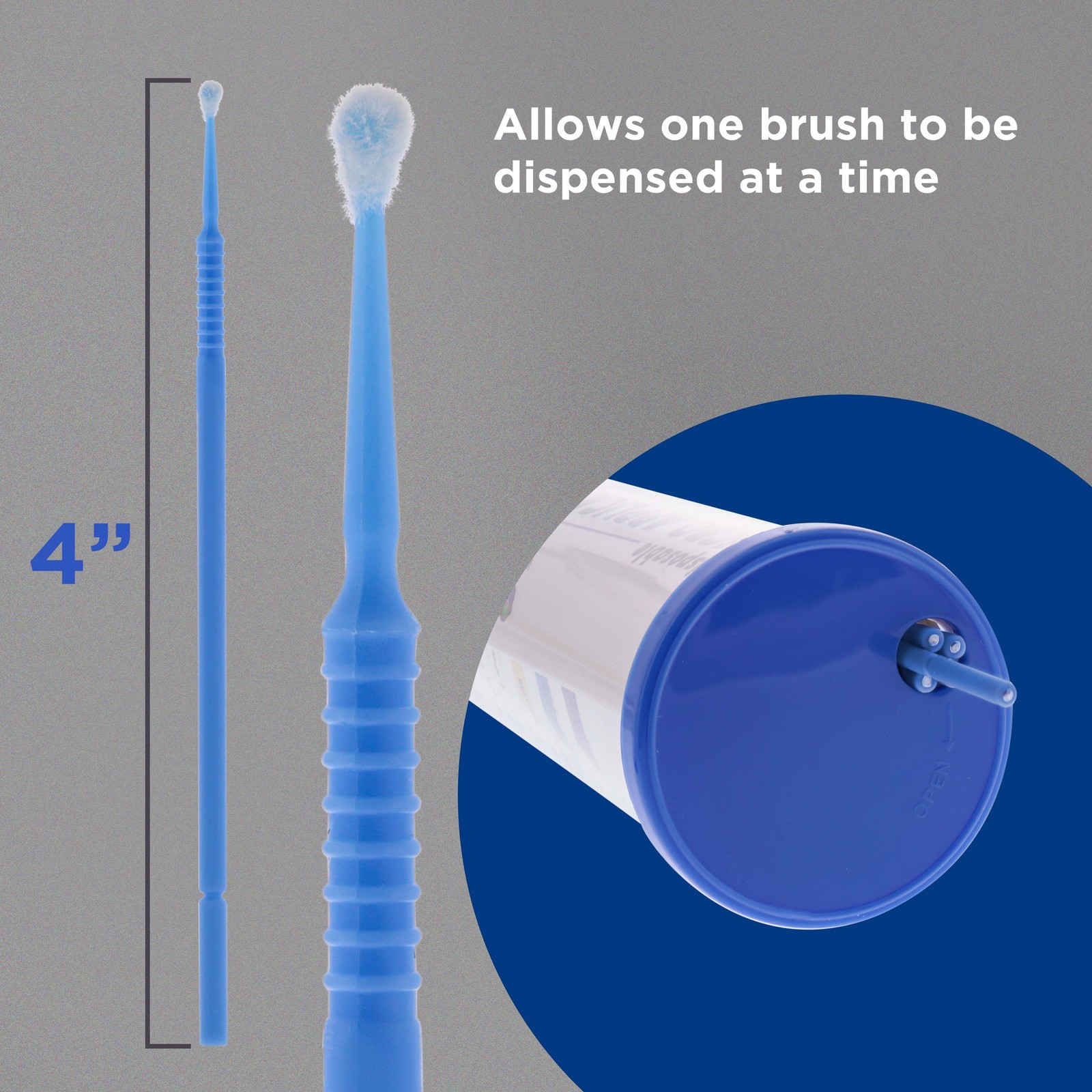 100 Eyelash Extension Micro Brushes, 2.0mm Tip Brush Applicators, Paint Touch Up