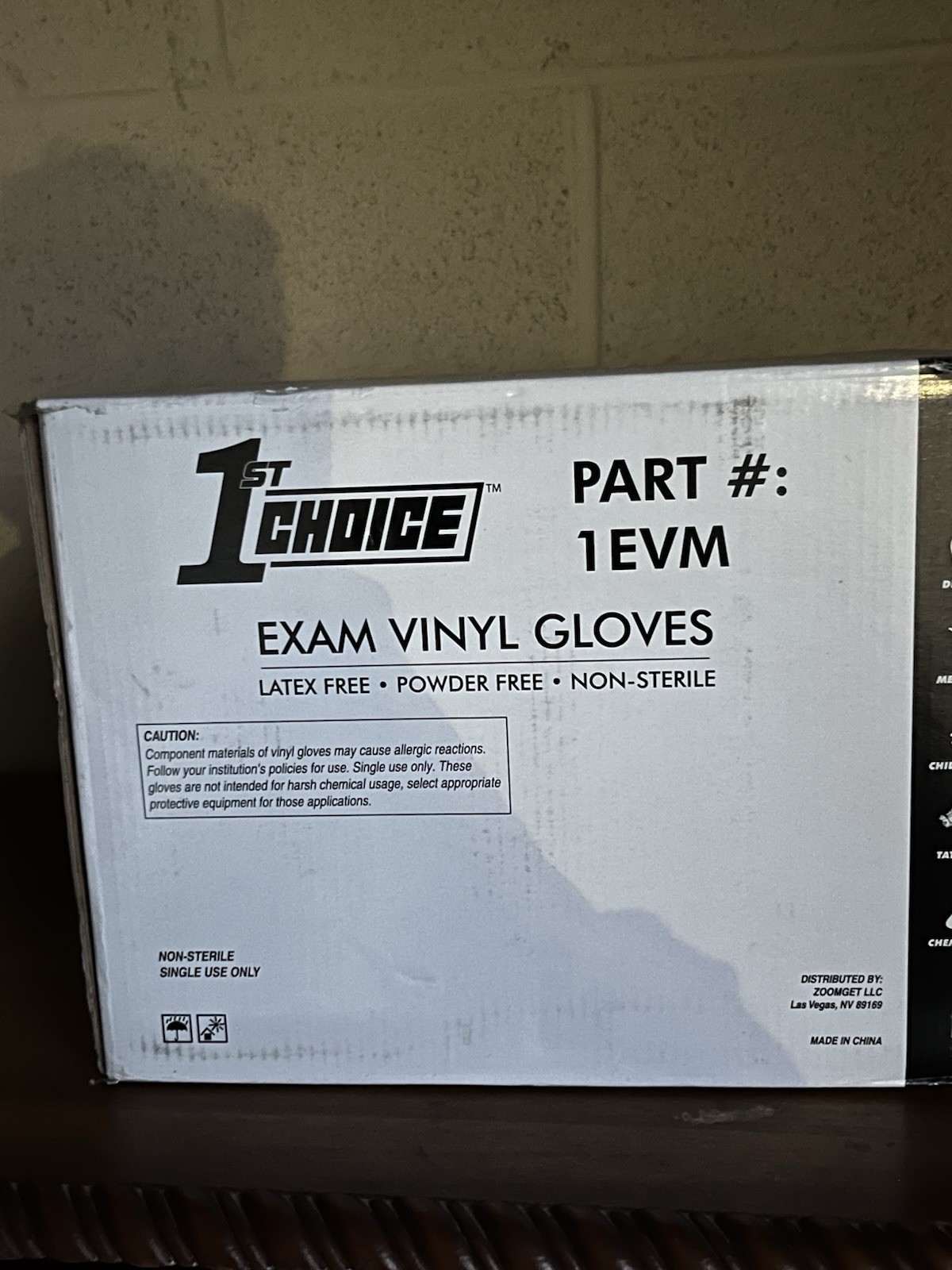 Vinyl Exam Gloves Medium Latex Free Powder Free Non Sterile