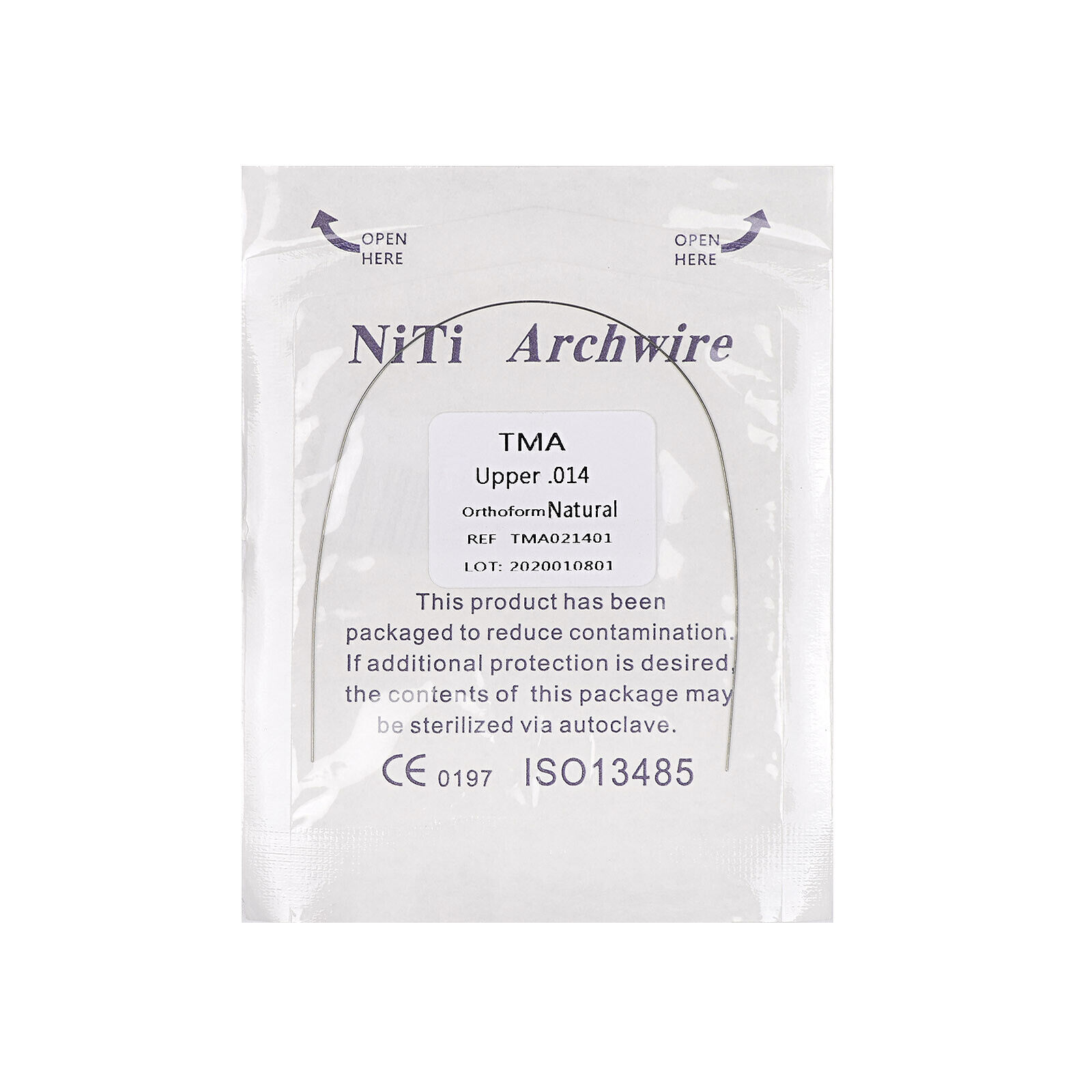 10 Packs Dental Ortho TMA Titanium Molybdenum Alloy Round Arch Wire Expanded
