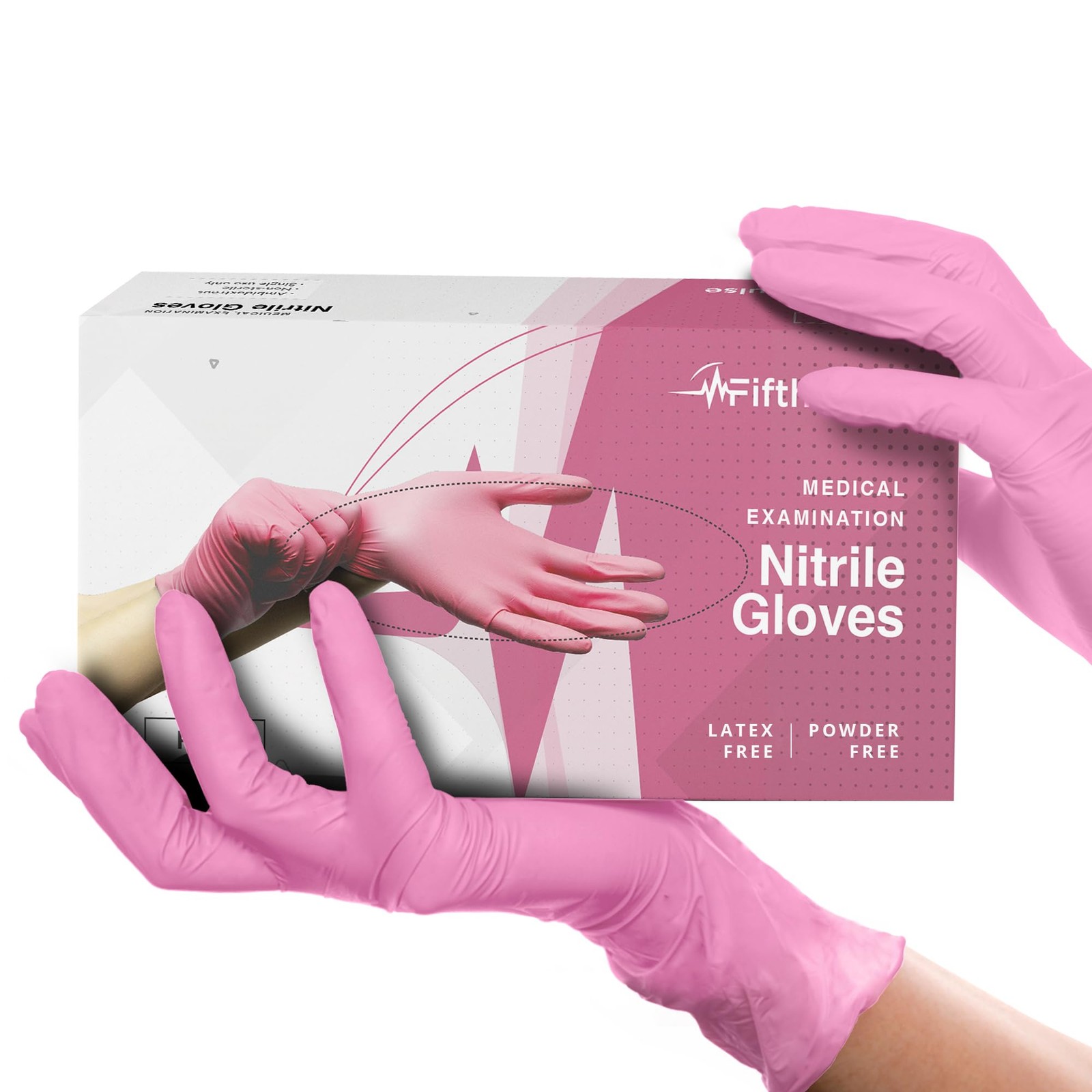 Fuchsia Hot Pink Nitrile Disposable Gloves – 50 Count – 3 Mil Medium