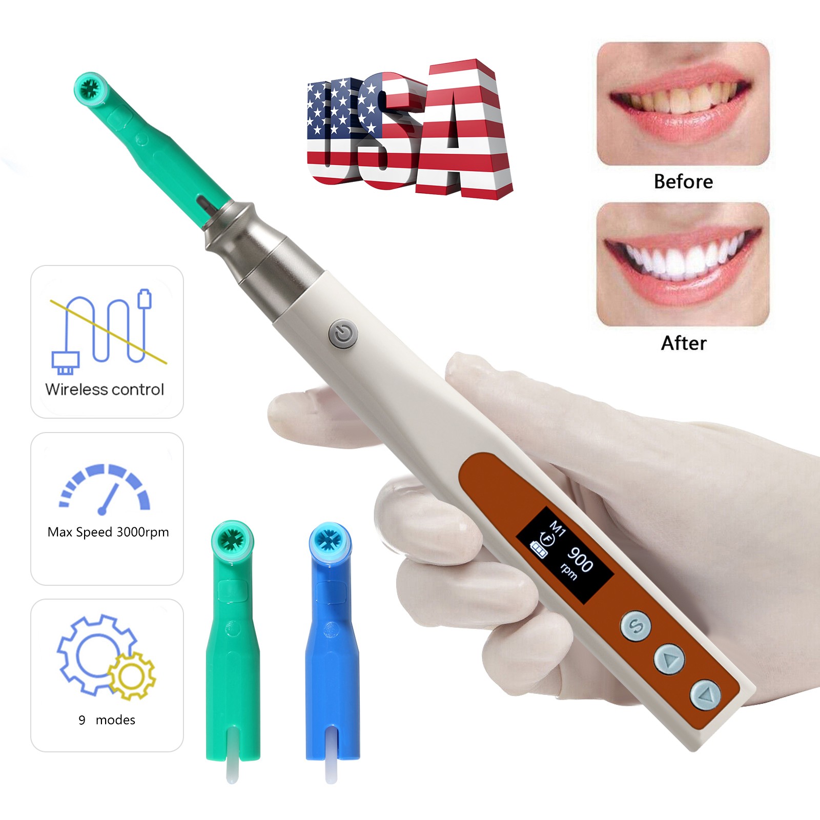 Dental Air Flow Hygiene Teeth Polishing Prophy Jet Polisher Fit Kavo Multiflex