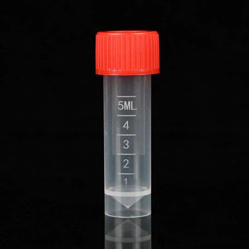 50 Pieces 5 ml Plastic Graduated Vial Sample Bottle Storage Container Tubes with