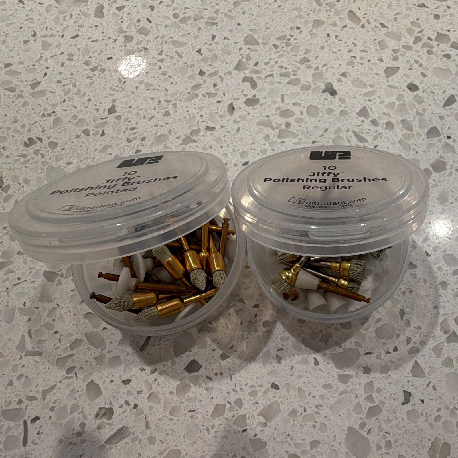 Ultradent Jiffy Polishing Brushes Pointed & Regular ( mix- total 50 pieces)