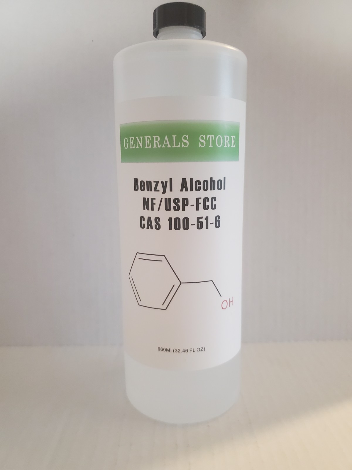 32 OZ – Benzyl Alcohol USP NF FCC High Purity Lab Grade