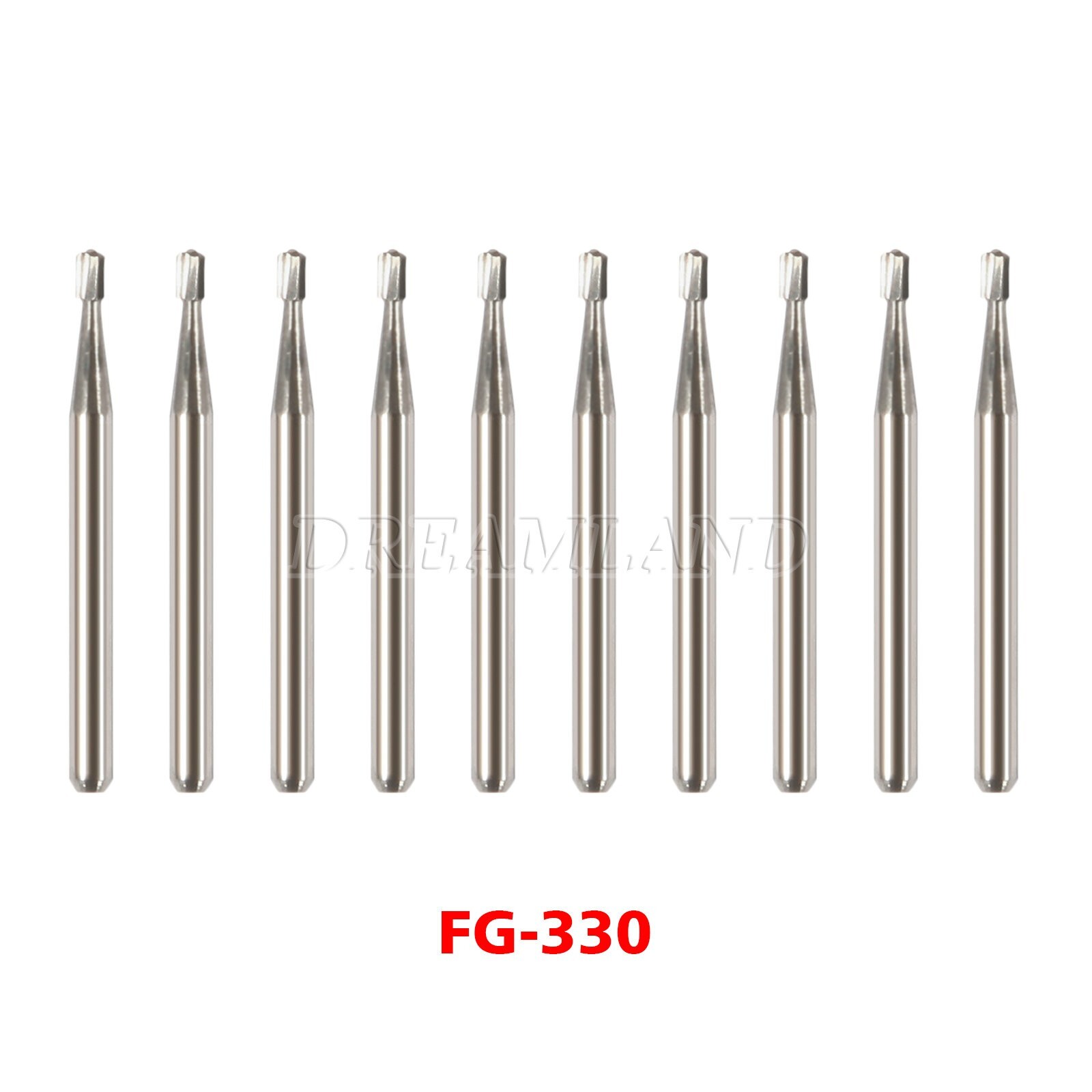 Dental Midwest FG 330 Regular Shank Pear Shaped Carbide Burs 100/Pk