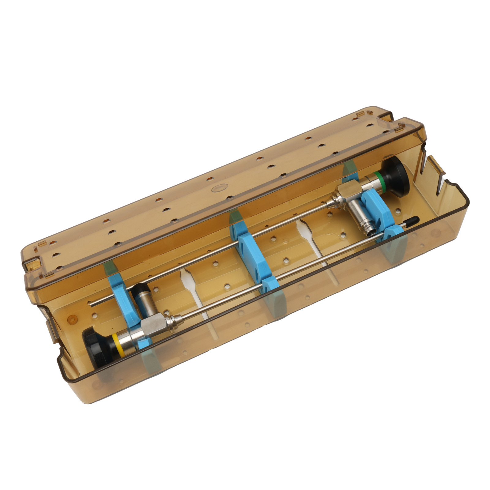 PPSU Disinfection Box Medical Endoscope Sterilization Tray Autoclave Case S/M US