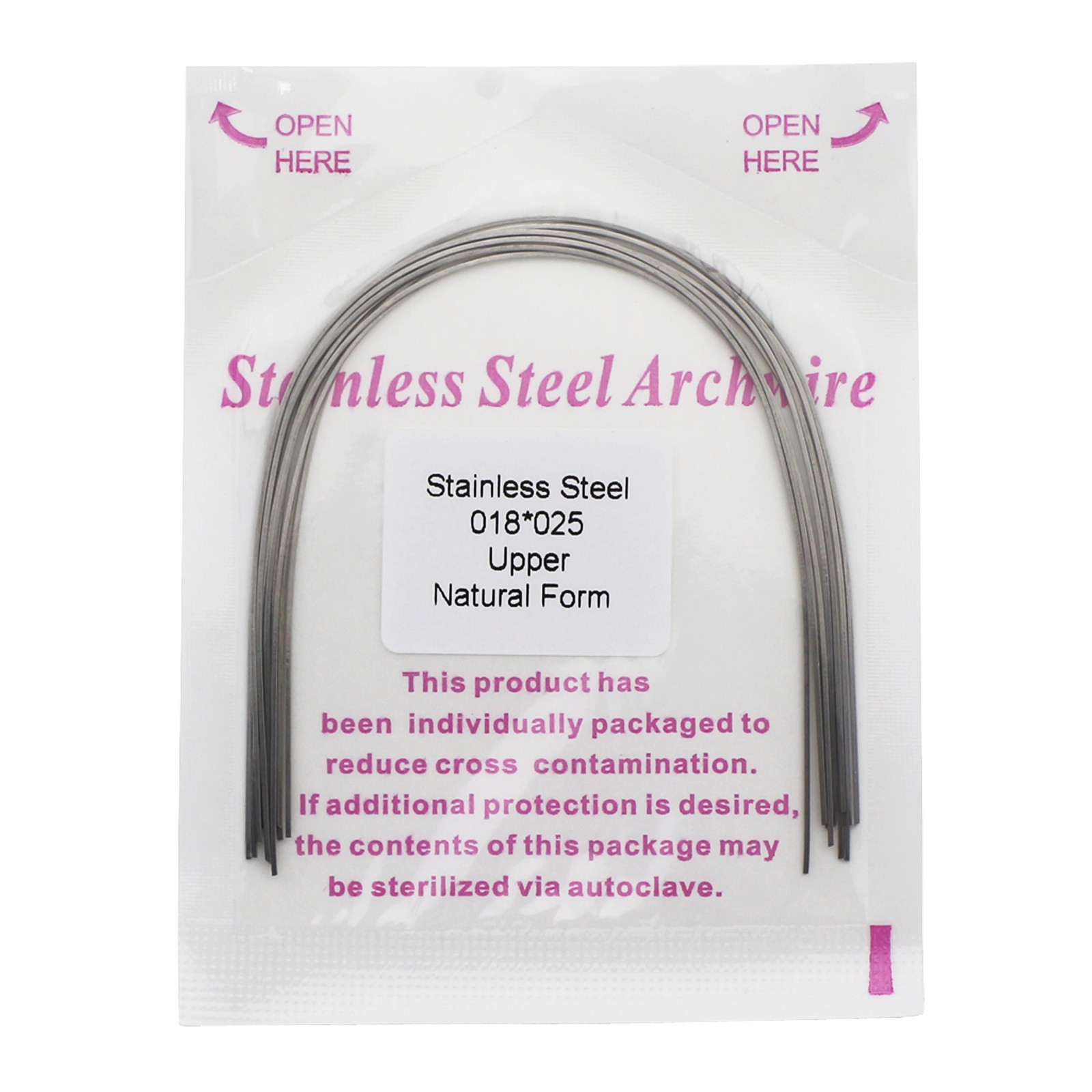 Dental Orthodontic Stainless Steel Arch Wire Rectangular Archwire Ovoid Natural