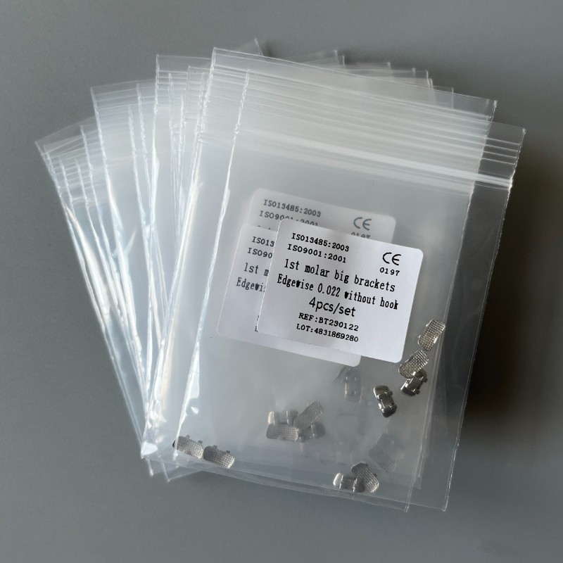 10Set Dental Orthodontic 1st Molar Wide Big Brackets Roth/MBT/Edgewise no hooks