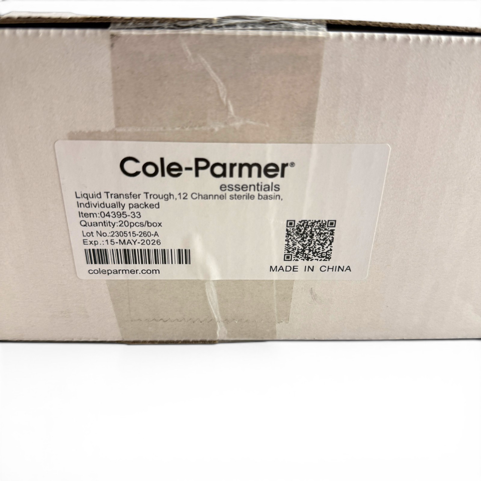 Cole-Parmer 04395-33 12-Channel Pipetting Reservoir Basin 3mL Sterile Pack of 14