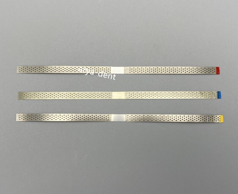 Dental Polishing Strips Polish Stick Diamond Sanding Single Side with Hole Saw