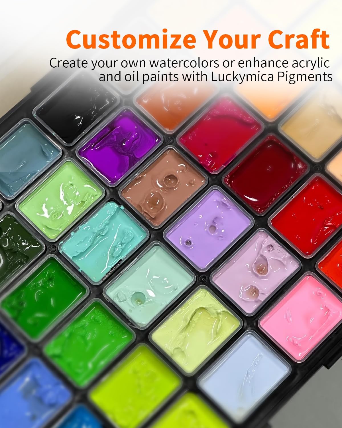 Upgrade Luckymica Mica Powder, 24 Colors Pearlescent 24 Colors-Upgraded