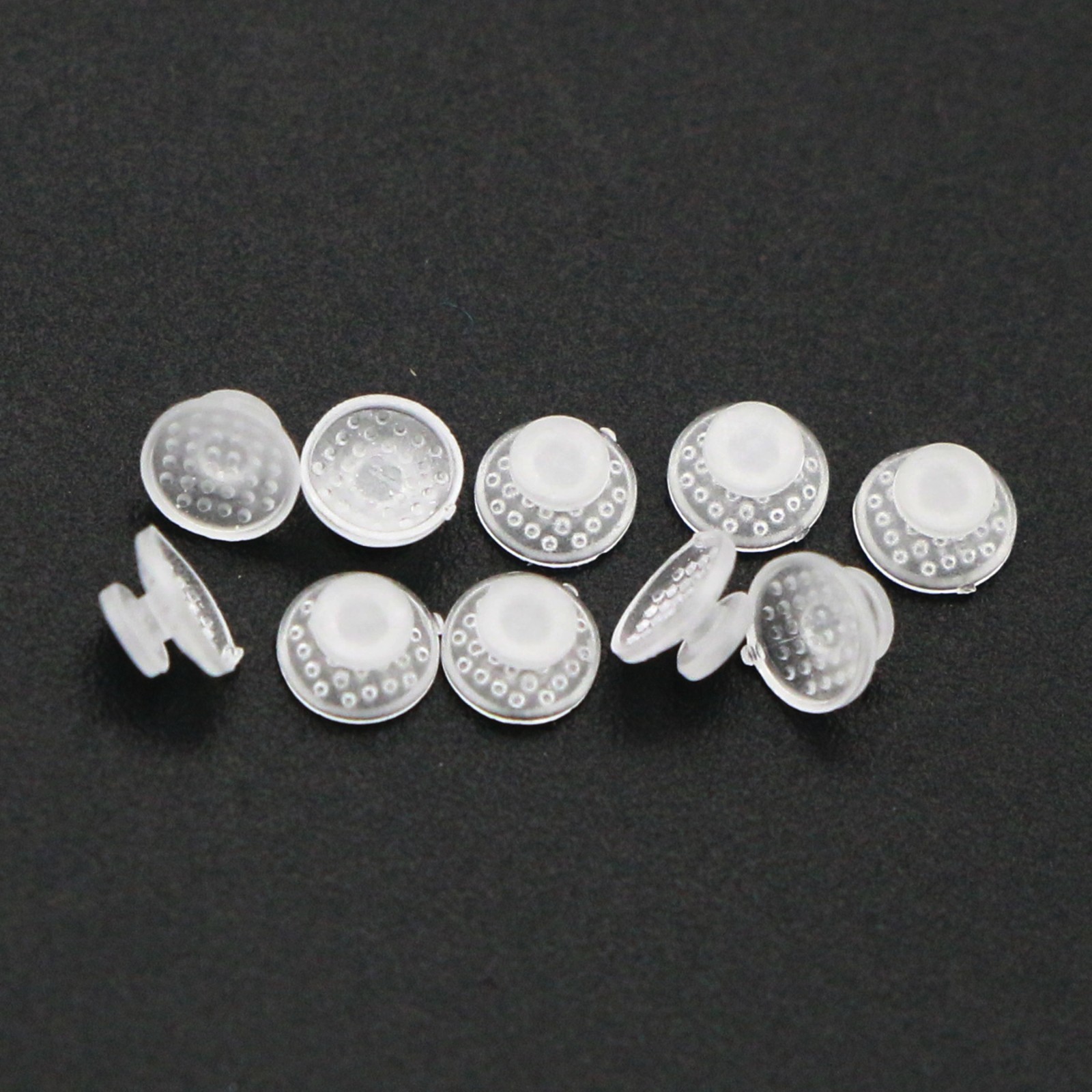 100Pcs Composite Dental Orthodontic Ceramic Clear Lingual Button Bondable Round