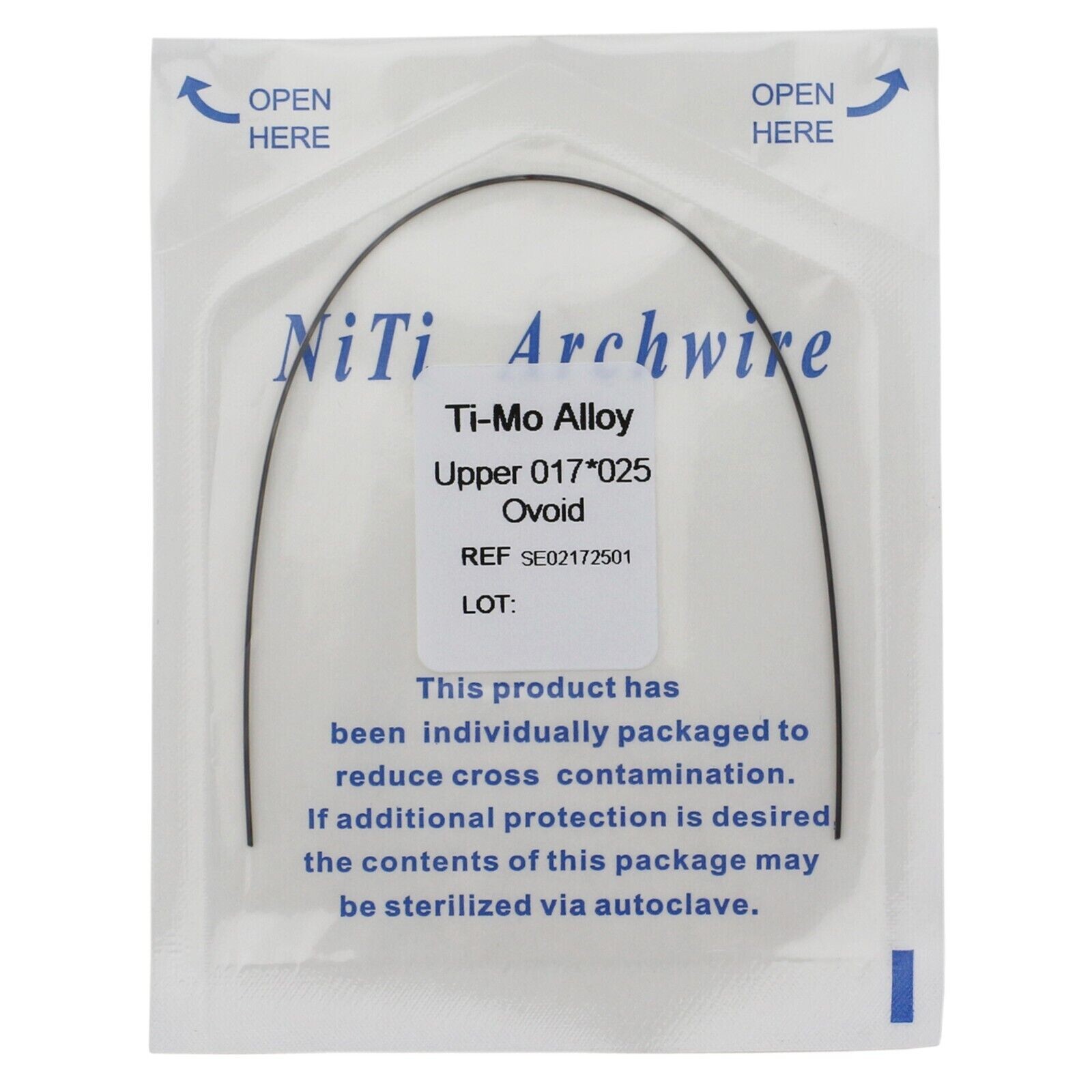 1-100Pcs Dental Orthodontic TMA Arch Wire Ti-Mo-Alloy Rectangular Ovoid/Natural