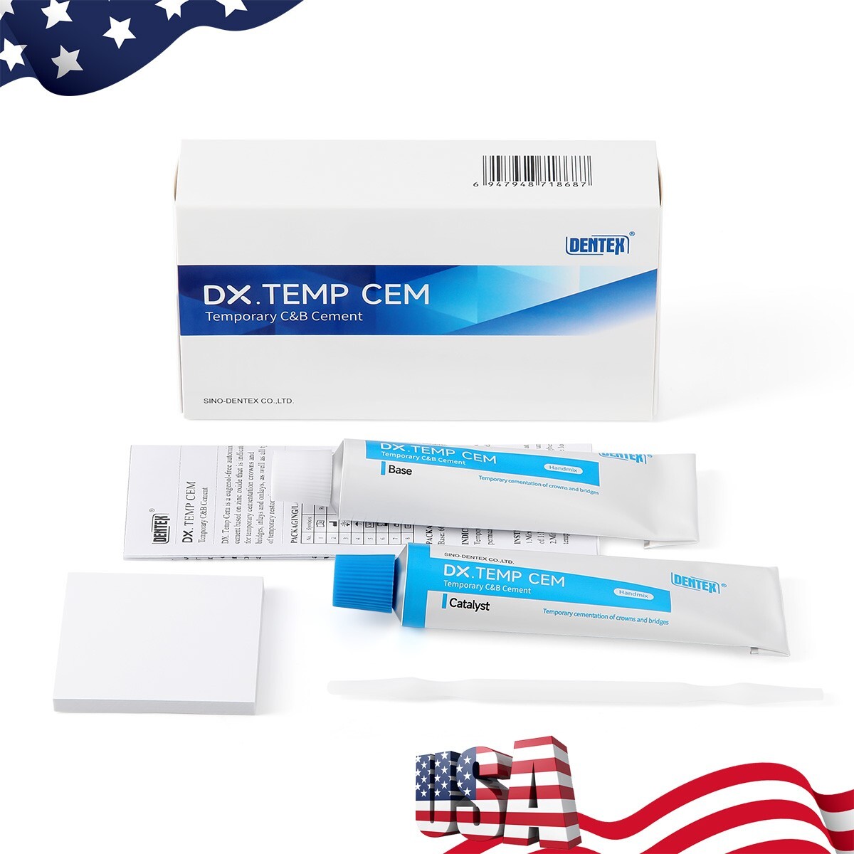 Dental Temporary Zinc Oxide Cement C&B /Glass Ionomer Cement Luting Lining GIC