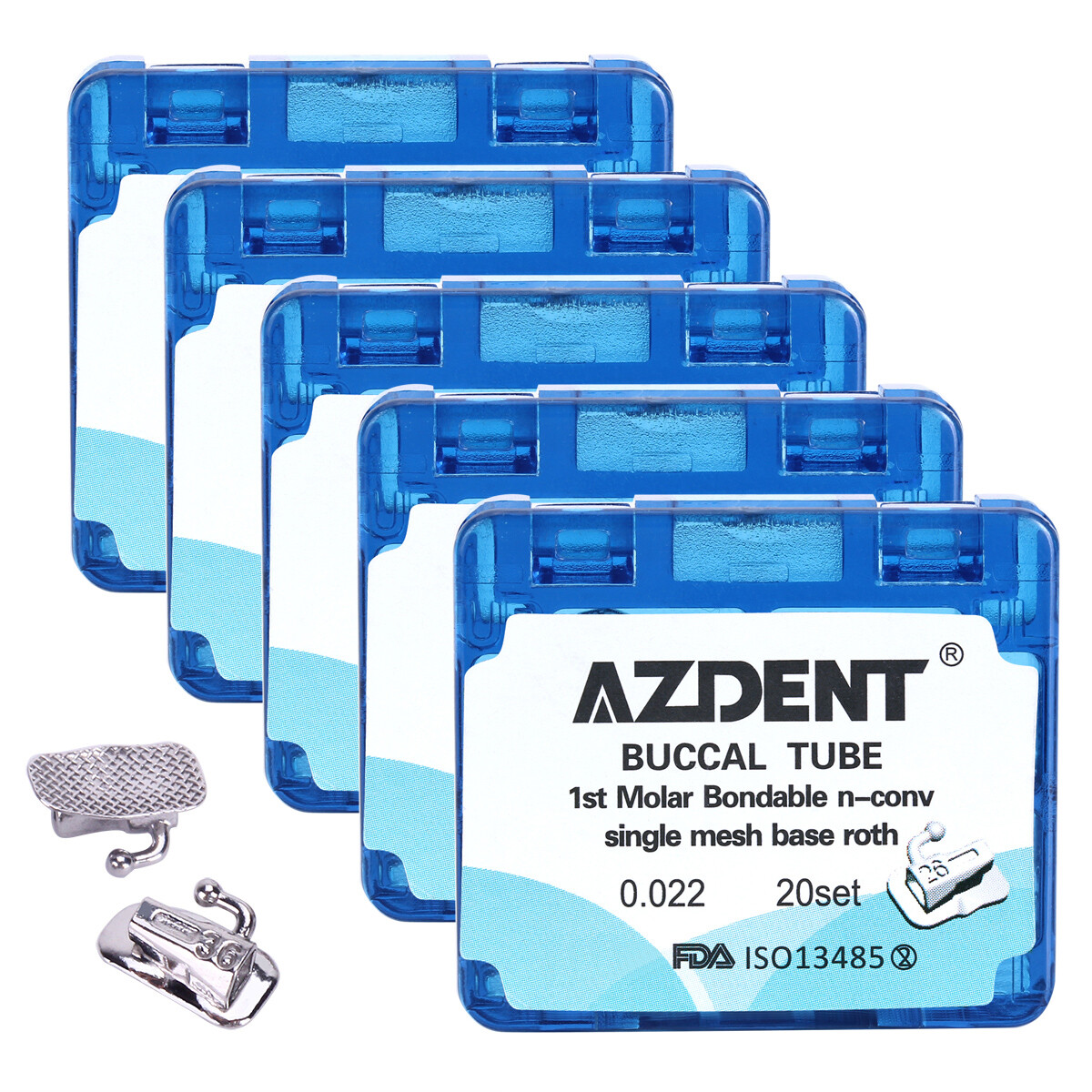 Dental Buccal Tube Roth.022 Non-Convertible Bondable 1st Molar Orthodontic