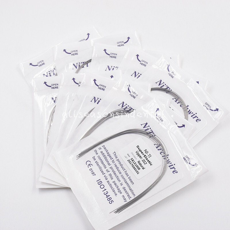 10 Pcs/Pack Dental Orthodontic Arch Wire Super Elastic Niti Round Natural From