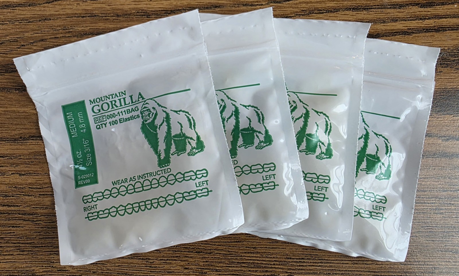 400 Mountain Gorilla American Orthodontics Elastics Dental Rubber Bands