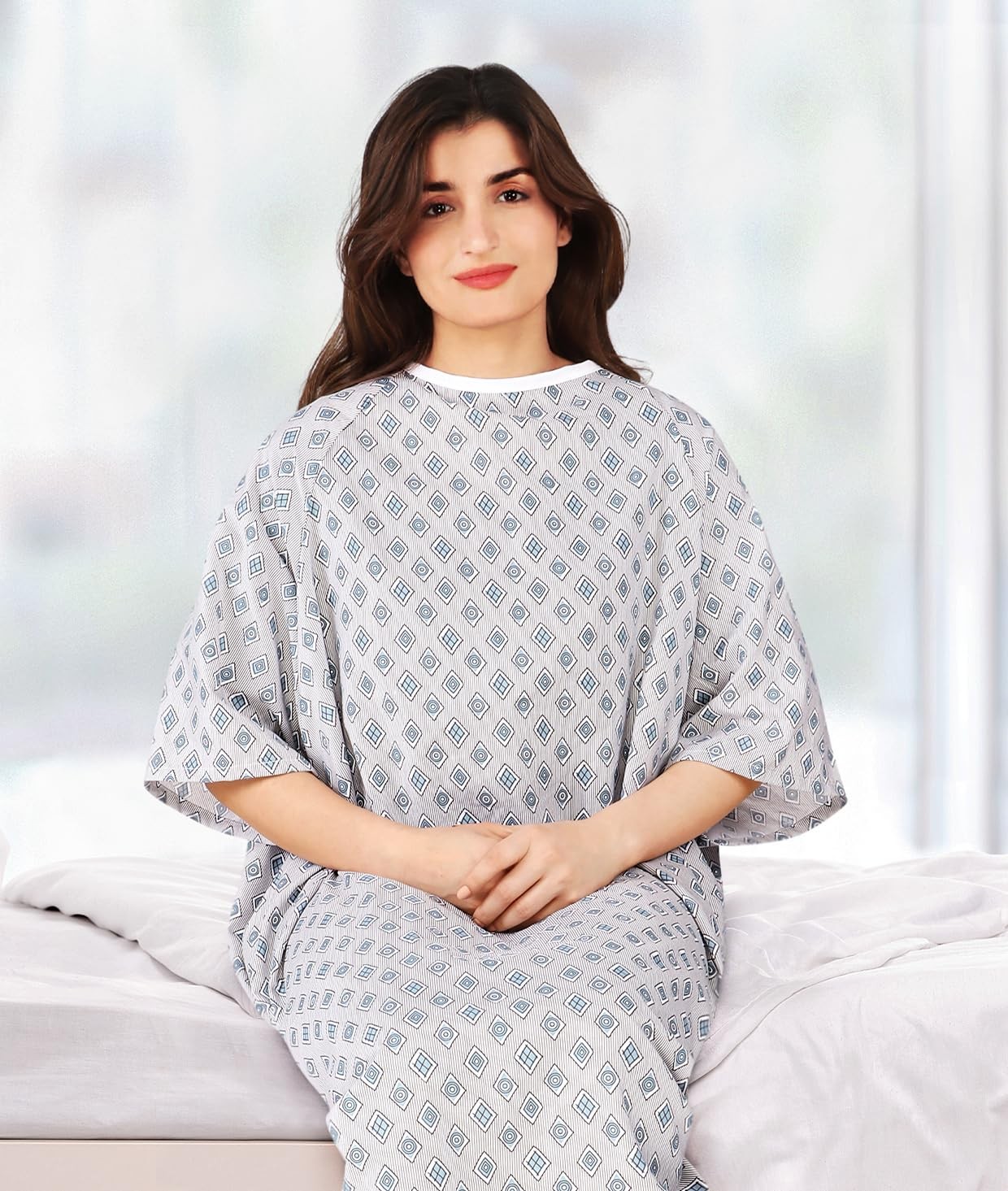 Utopia Care 6 Pack Unisex Hospital Gowns, Patient Gowns with Back Tie for Men