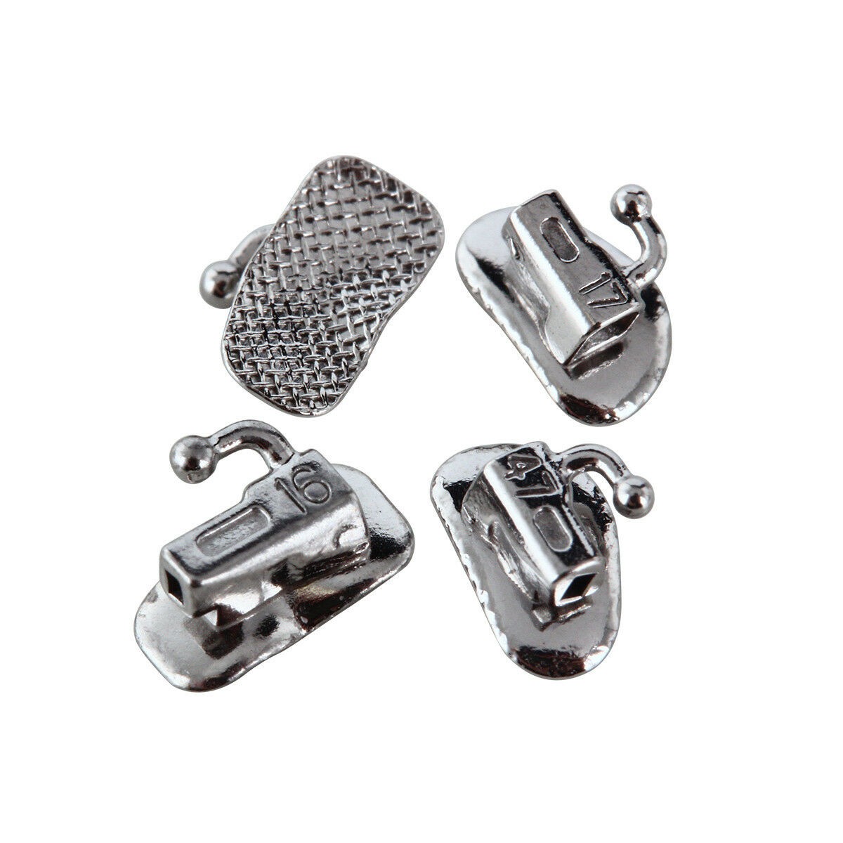 Dental Orthodontic Sapphire Bracket +8pc Buccal Tube Mini Roth MBT.022 345 Hook