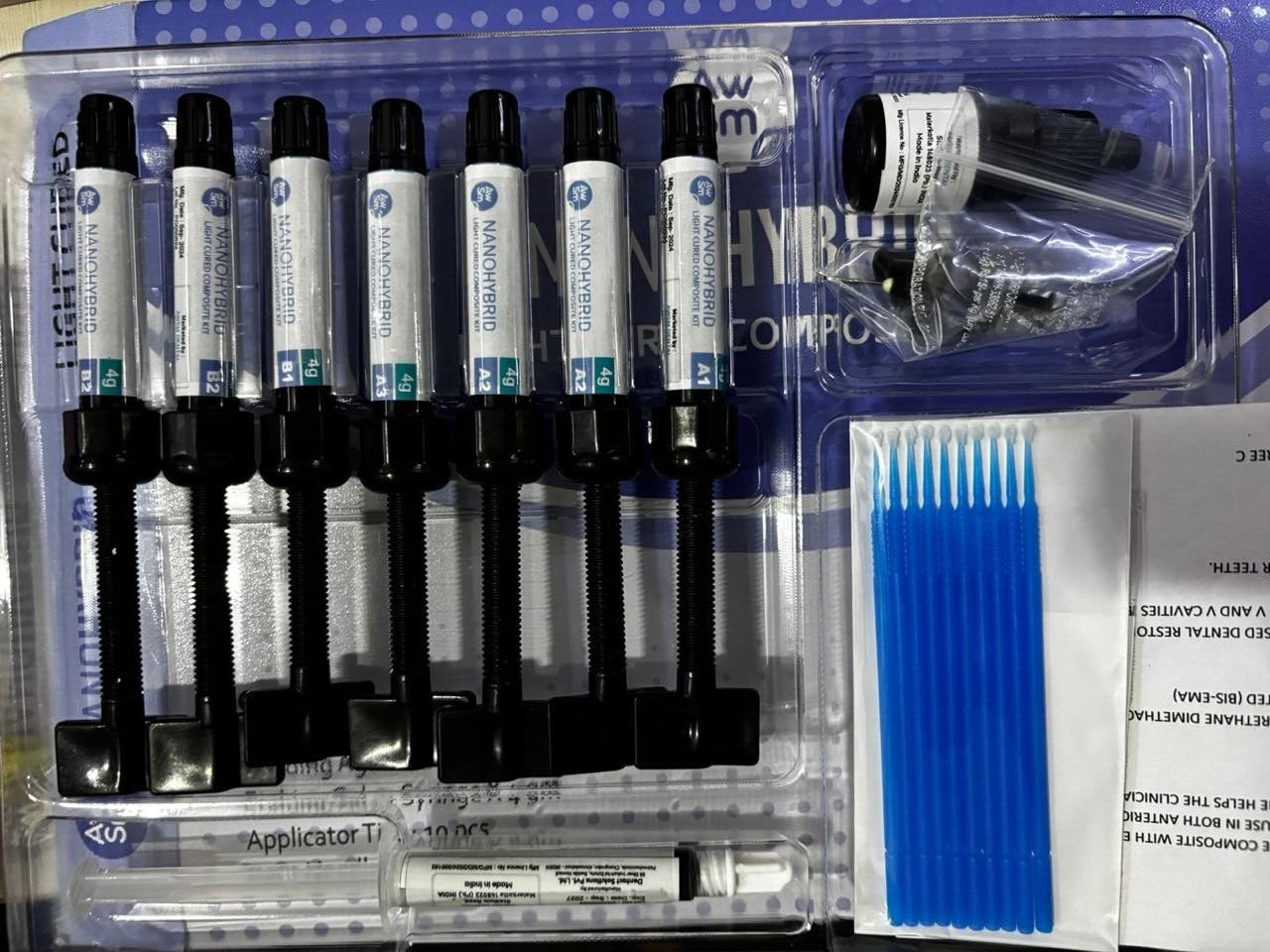 AWSM Nano Hybrid Light Cured Dental Composite Kit
