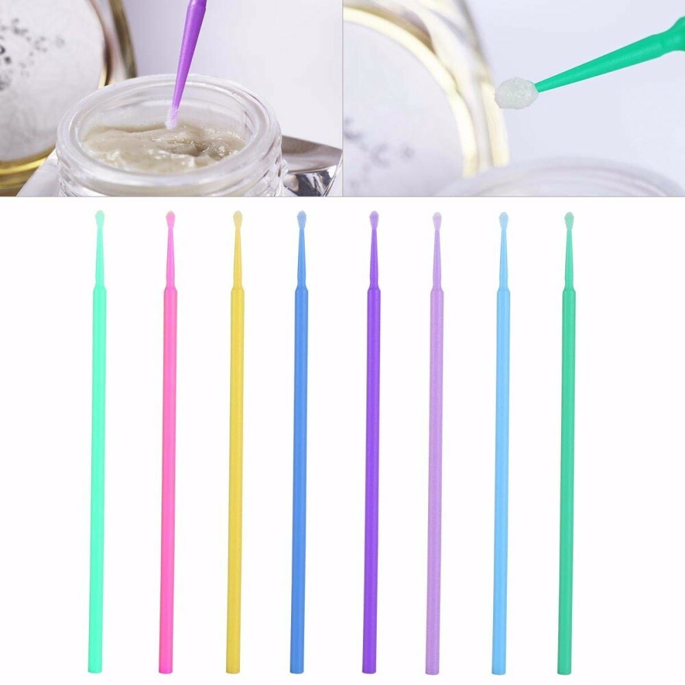 Dental Micro Applicators Disposable Makeup Eyelash Brush Swab Mascara Wand