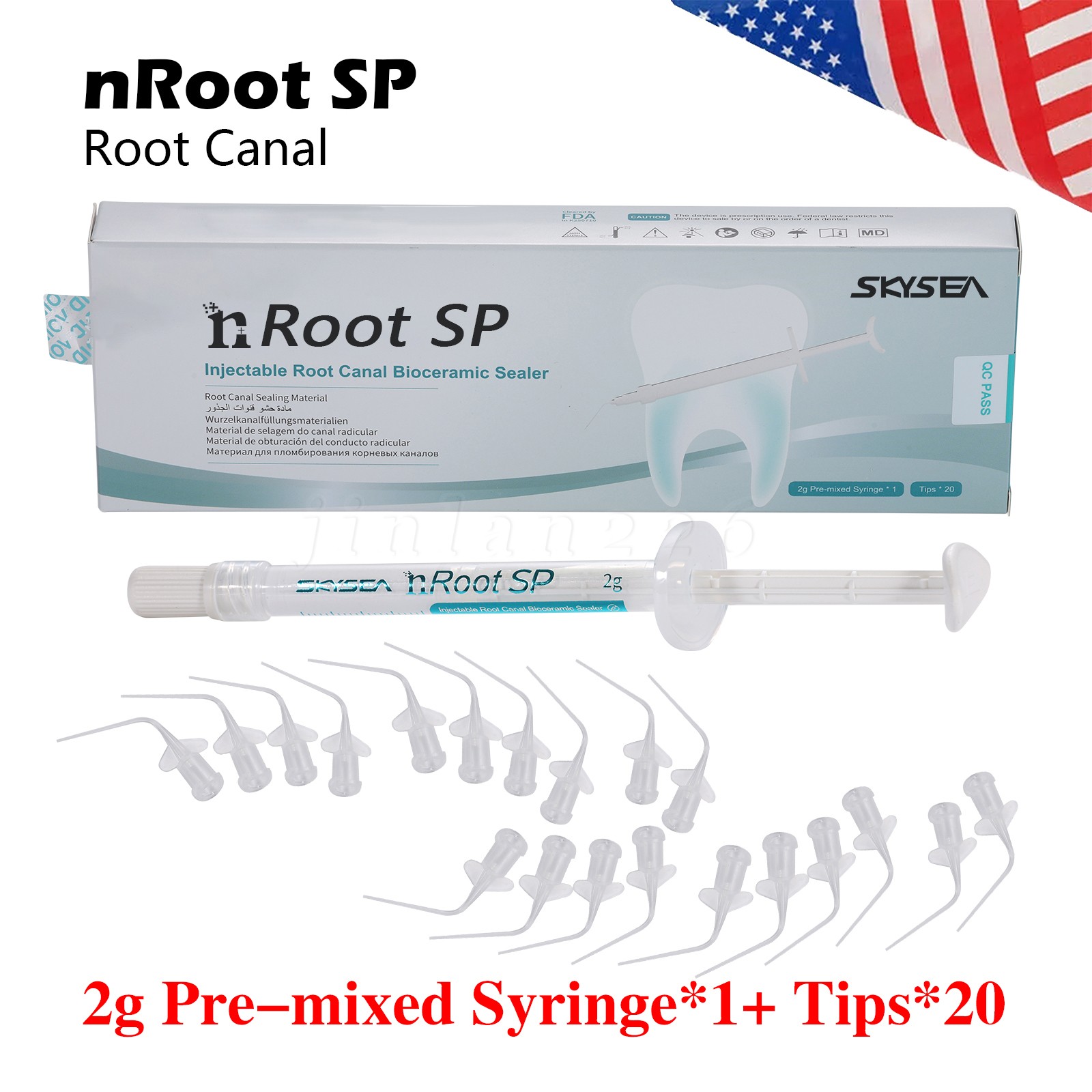 2g Dental Root canal bioceramic sealer/Repair Root Canal Endo Filling Cement SP