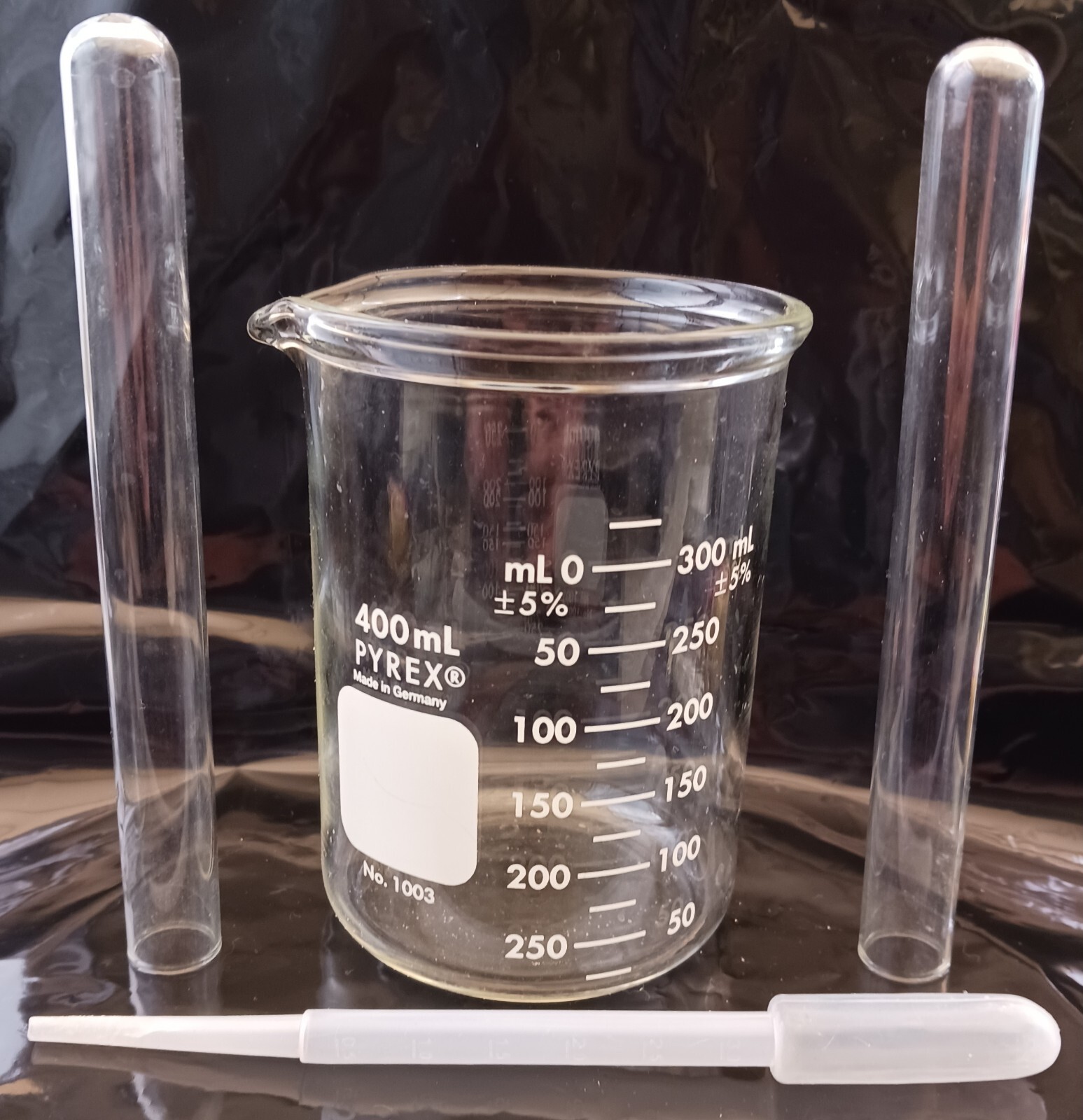 PYREX Measuring Glass Beaker Test Tubes Pipette Lot Halloween Mad Scientist Lot