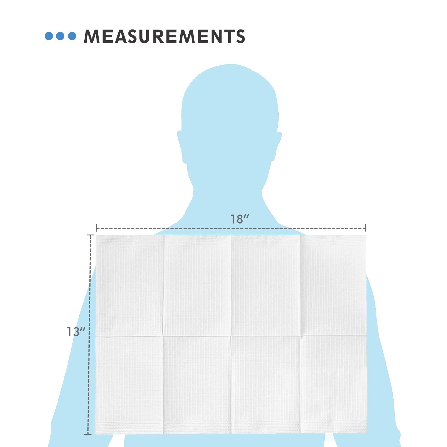 10 Bags 13″ x 18″ Patient Bibs Towels for Dental Medical Tattoo Single use