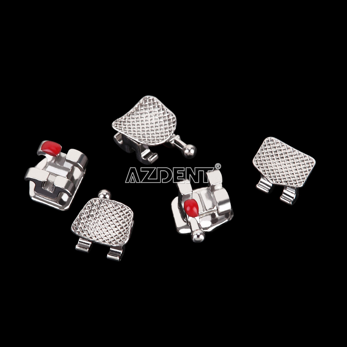 20pcs/bag Dental Ortho Brackets Standard/Mini MBT/Roth 018/022 Hook 3/345 AZDENT