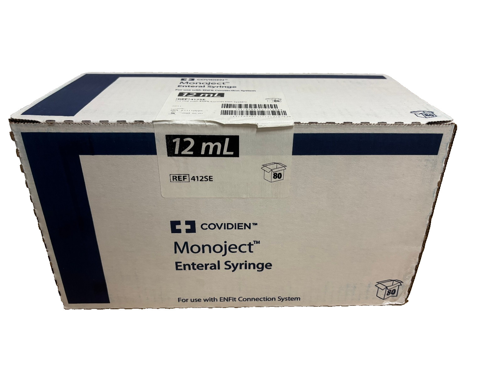 COVIDIEN MONOJECT 12ML STERILE ENTERAL SYRINGES, BOX OF 80 – EXPIRE 09/20/2026