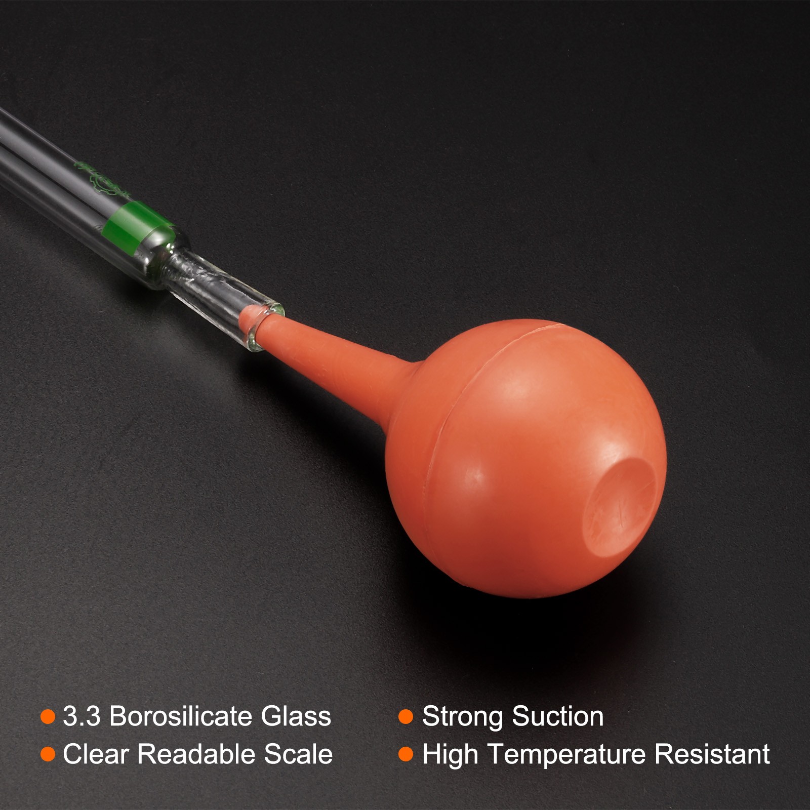 Graduated Dropper Pipettes Kit 15ml Borosilicate Glass Pipette Clear
