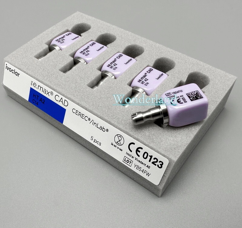 1/5Pcs IPS C14 Emax CAD CEREC Dental Lab Ceramic Blocks Cube Veneer LT HT A1/2/3