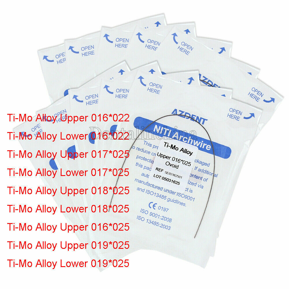 Dental Orthodontic TMA Beta Titanium Molybdenum Alloy Arch Wire Rectangular Type