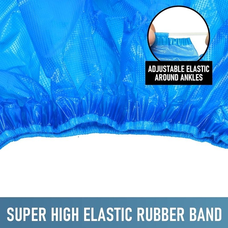 Disposable Waterproof Shoe Covers CPE Non-Slip 100 Pcs For Indoor Outdoor Use