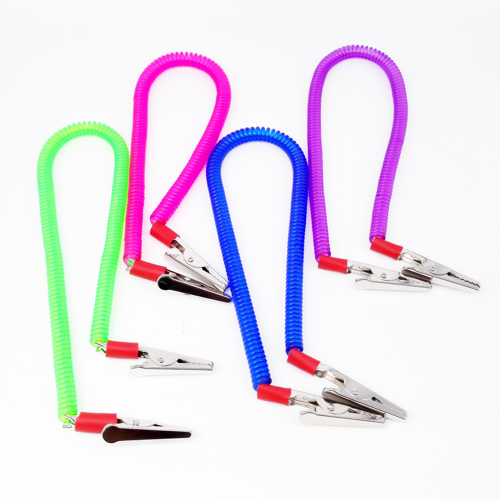 Dental Patient Bib Clips Chains Napkin Holder Flexible Coil Plastic Chain