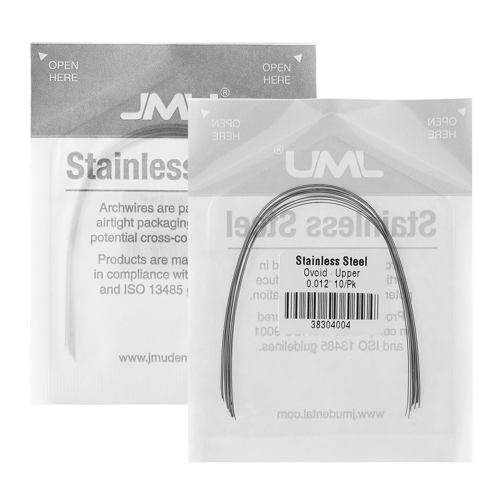 10PCS JMU Archwire Ortho Stainless Steel Ovoid Form Round Rectangular Full Size