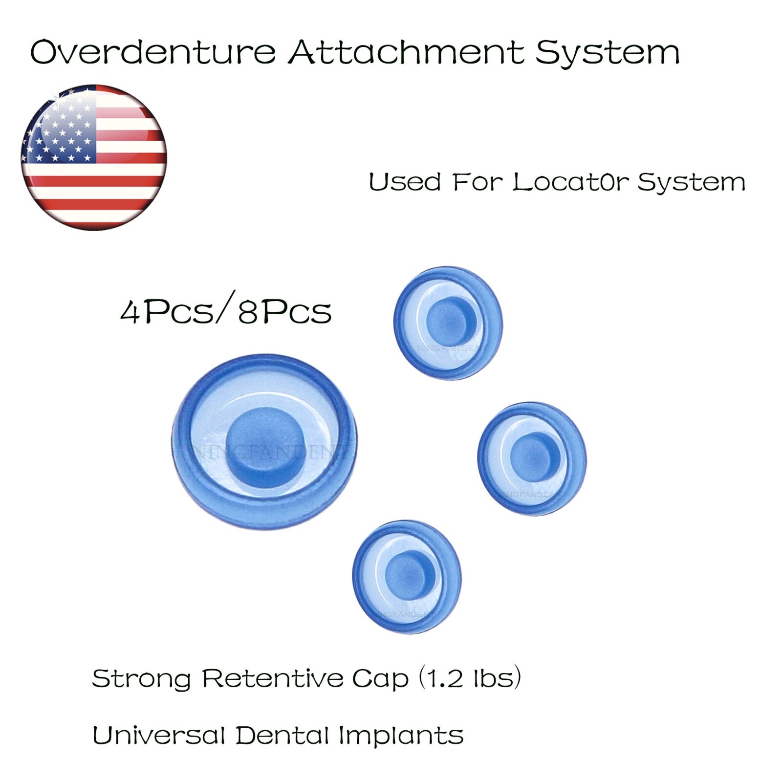 US Overdenture Locator Abutment Male Cap &Tools For Zimmer/BEGO/MIS/Cortex/Adin