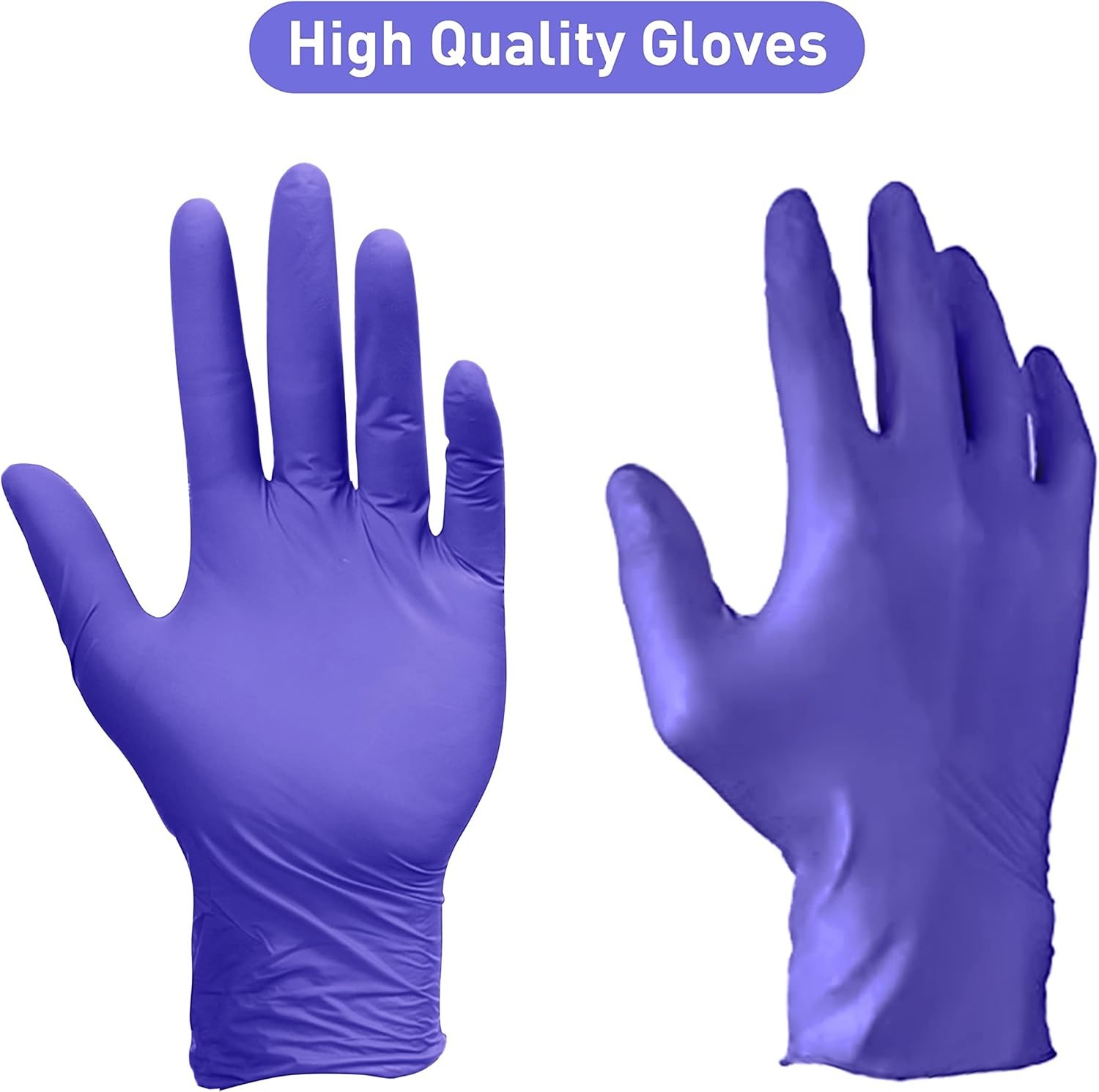 Ambidextrous PElPU Nitrile Gloves, 100 Count – Food Safe, Latex-Free Convenience