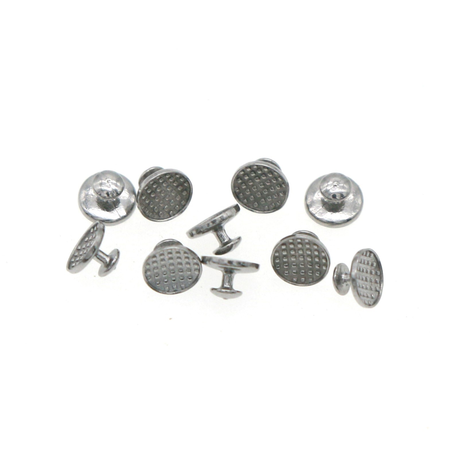US 10 Packs Dental Orthodontic Lingual Buttons Bondable Round Base Ceramic/Metal